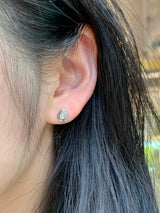 Platinum Diamond Frame Earrings