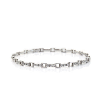 Platinum Diamond Links Bracelet