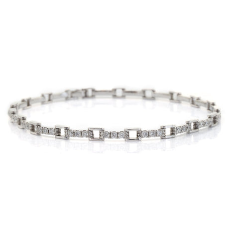 Platinum_Diamond_Links_Tennis_Bracelet_stackable_design_1