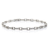 Platinum Diamond Links Tennis Bracelet