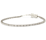 Platinum Diamond Tennis Bracelet 18k gold stackable design