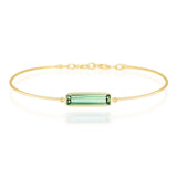 Mint Tourmaline Bar Bangle