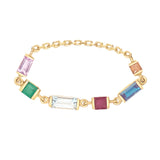 Rainbow_Chain_Ring_18K_gold_stackable_ring