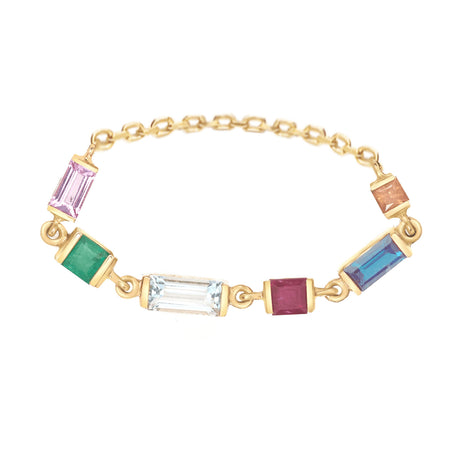 Rainbow_Chain_Ring_18K_gold_stackable_ring
