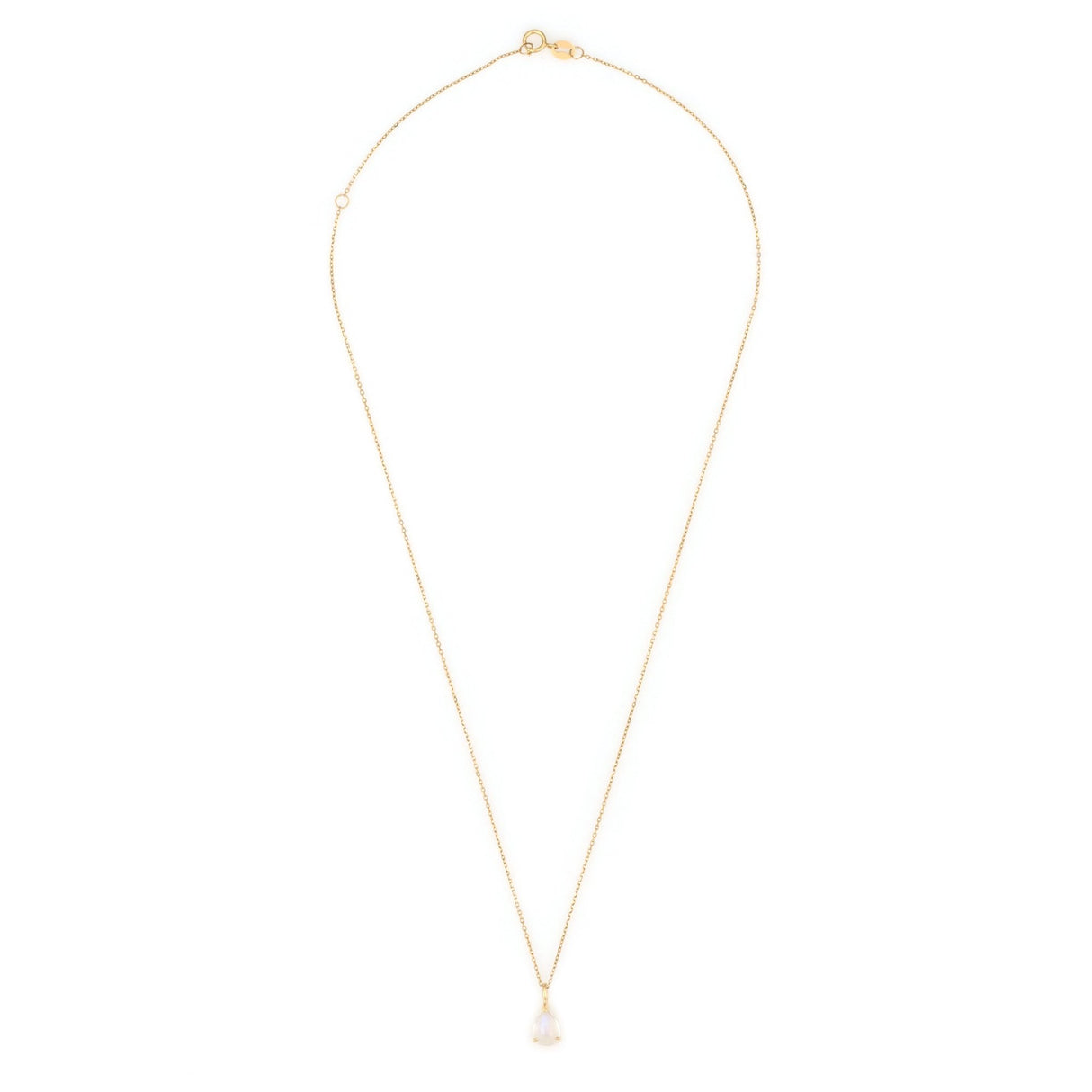 Rainbow Moonstones Necklace 18k gold handmade fine jewelry 3