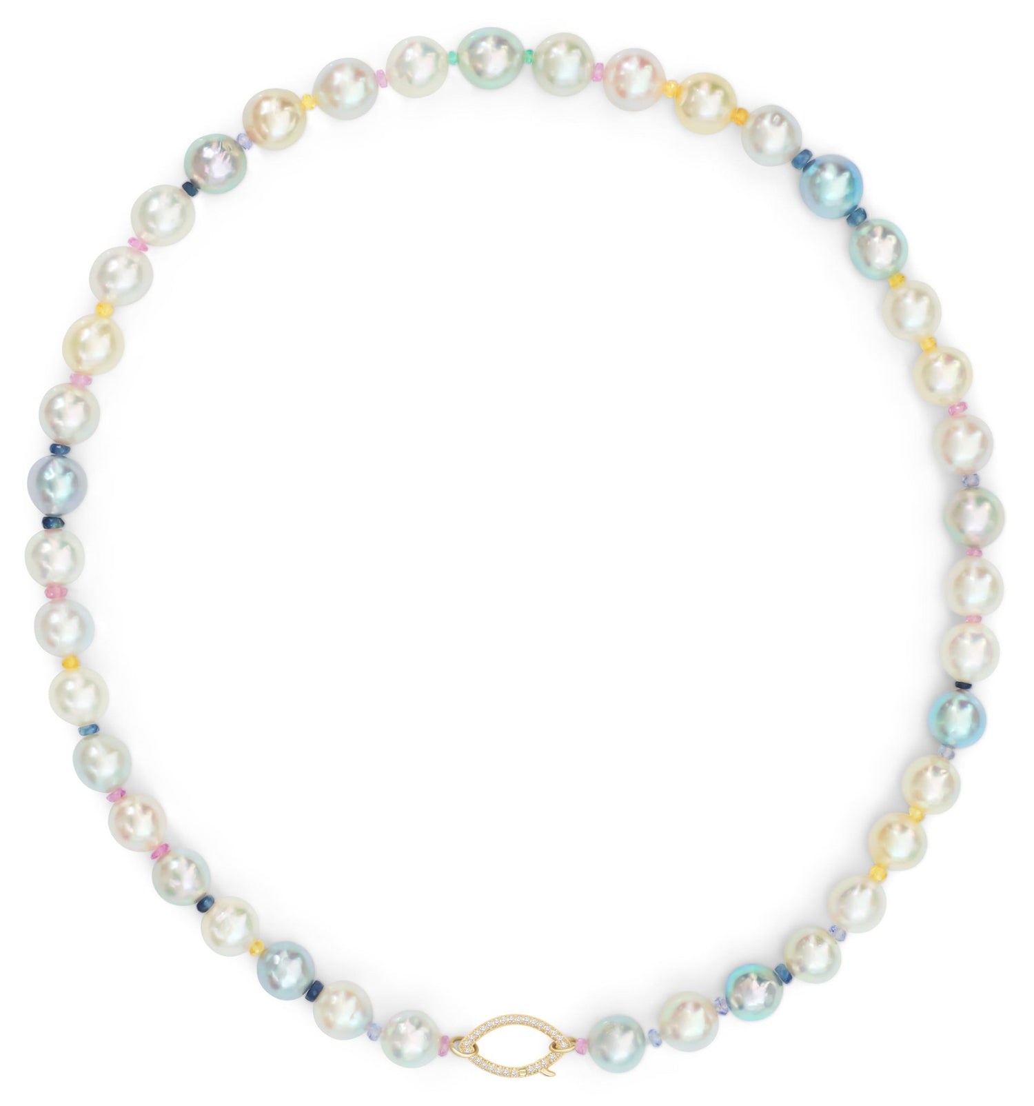 Rainbow_Sapphire_Akoya_Candy_Necklace_18K_gold_handmade_fine_jewelry_1