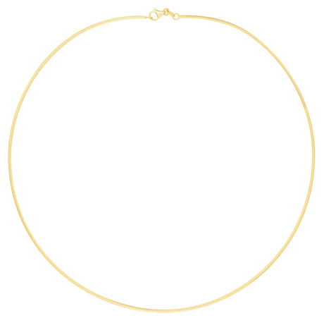 Reversible Gold Choker Necklace 18k gold handmade fine jewelry