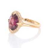 Rhodolite Aurora Ring 18K engagement ring 1