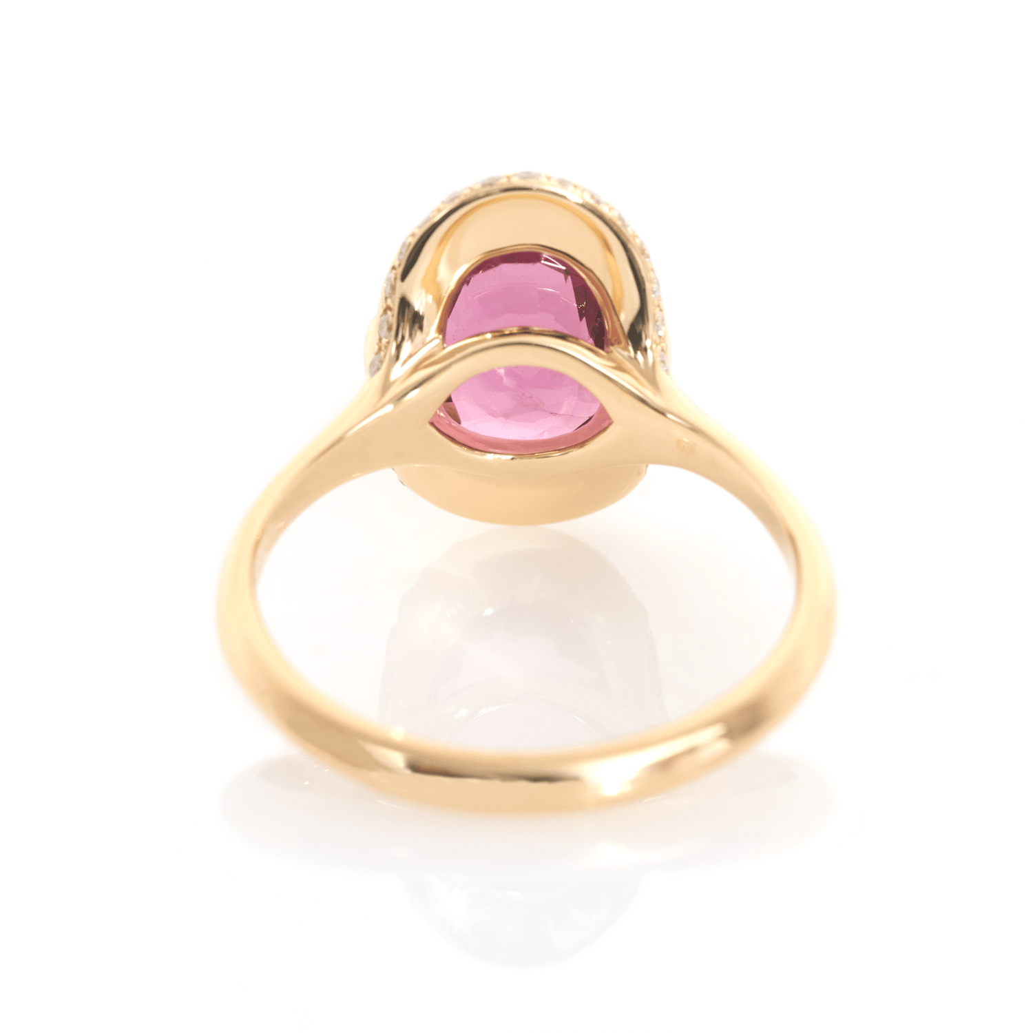 Rhodolite Aurora Ring 18K engagement ring 2