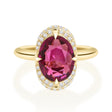 Rhodolite Aurora Ring 18K engagement ring 3