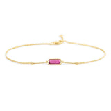 Rubellite Bar Bracelet