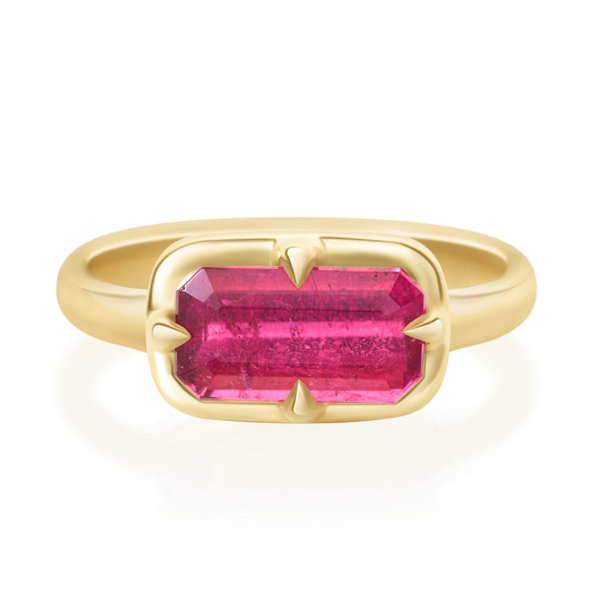Rubellite Compass Ring