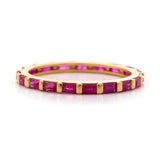 Ruby Baguette Infinite Ring