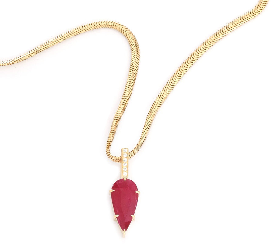 Ruby & Diamond Arrow Supreme Necklace
