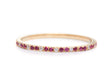 Ruby & Diamond Candy Stripe Infinite Ring 18k gold stackable ring