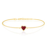 Ruby Heart Supreme Bangle