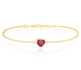 Ruby Heart Supreme Bangle