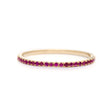 Ruby Infinite Ring 18k gold stackable ring