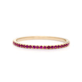 Ruby Infinite Ring 18k gold stackable ring