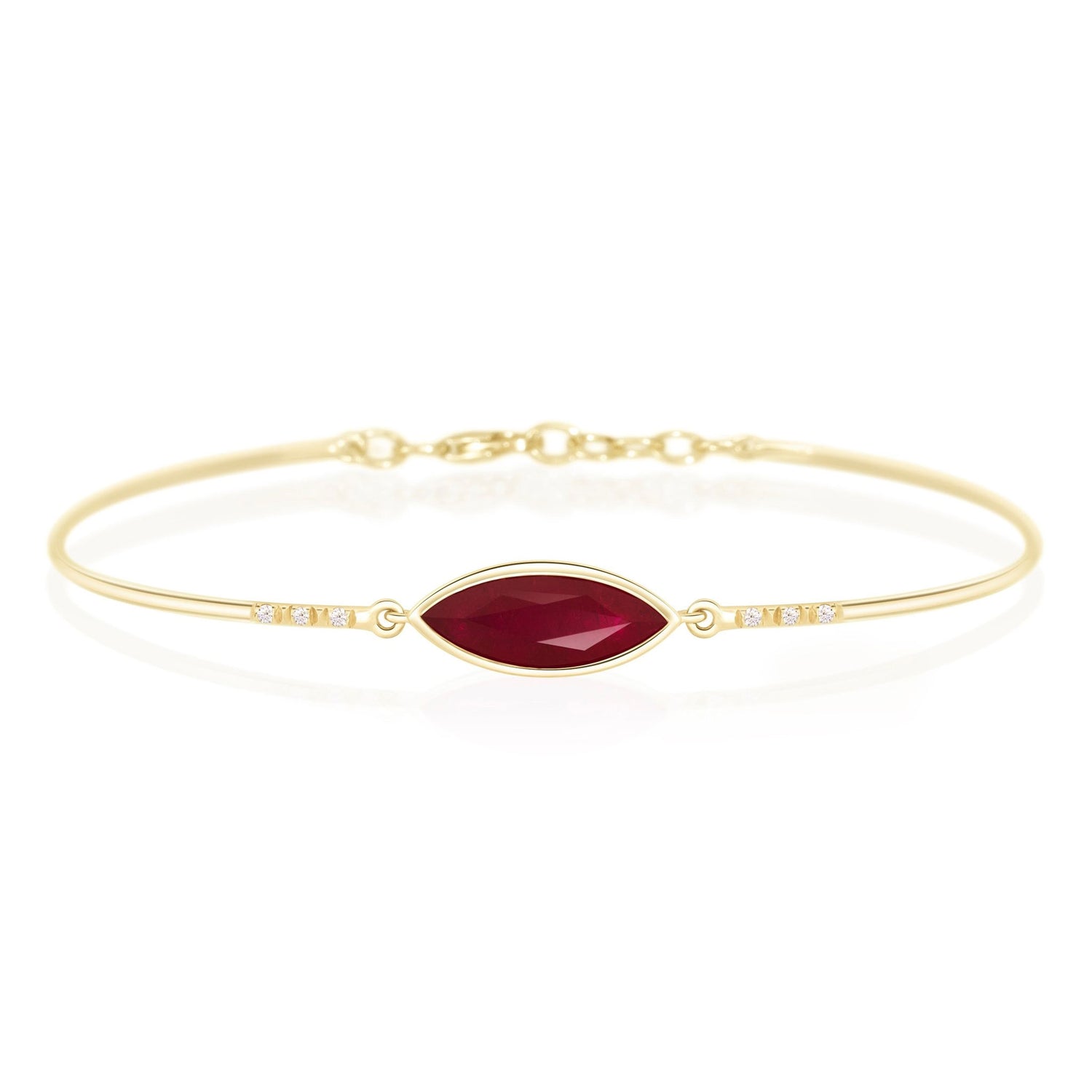 Ruby Marquise & Diamond Supreme Bangle