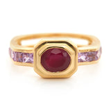 Ruby & Pink Sapphire Circa Ring