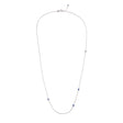 Sapphire Dot Necklace 18k gold handmade fine jewelry