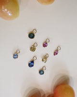 Sapphire Hoop Charms
