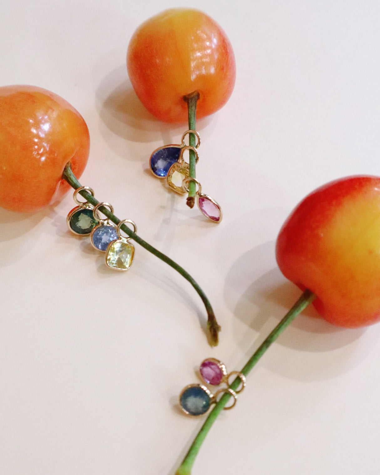 Sapphire Hoop Charms 1