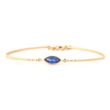 Sapphire Marquise & Diamond Bangle