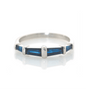 Sapphire Platinum Echo Ring PT900 Stackable ring