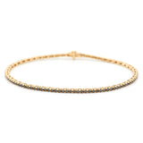 Seamless Black Diamond Tennis Bracelet