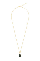 Siam Parti Sapphire Pendant Necklace 18k gold Handmade fine jewelry 