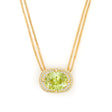 Sphene Aurora Necklace 18k gold handmade fine jewelry