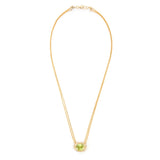 Sphene Aurora Necklace 18k gold handmade fine jewelry 2