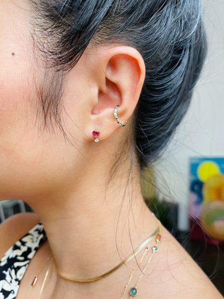 Spotted Diamond Ear Cuff