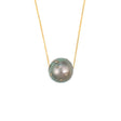 Tahitian Pearl & Diamond Constellation Necklace 18k gold handmade fine jewelry
