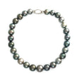 Tahitian Pearl & Diamond Persephone Choker Necklace 18k gold handmade fine jewelry