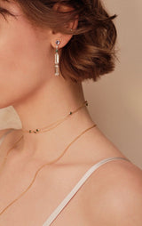 Tanzanite Diamond Tsavorite Starry Night  Earrings