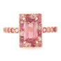 Tourmaline Bubble Gum Candy Ring 18k gold stackable ring