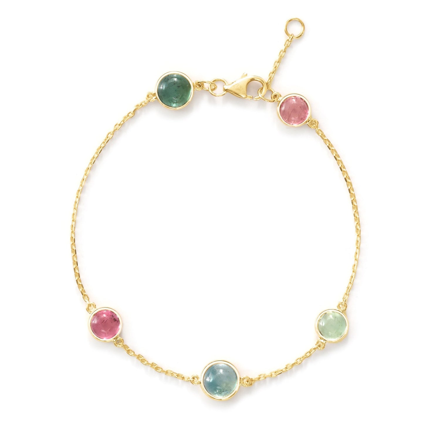 Tourmaline_Cabochon_Candy_Bracelet_18K_gold_stackable_design_handmade_fine_jewelry_2