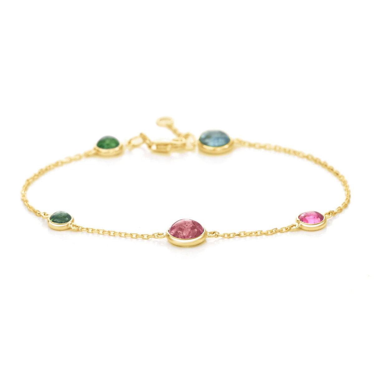 Tourmaline Cabochon Candy Bracelet