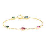 Tourmaline Cabochon Candy Bracelet