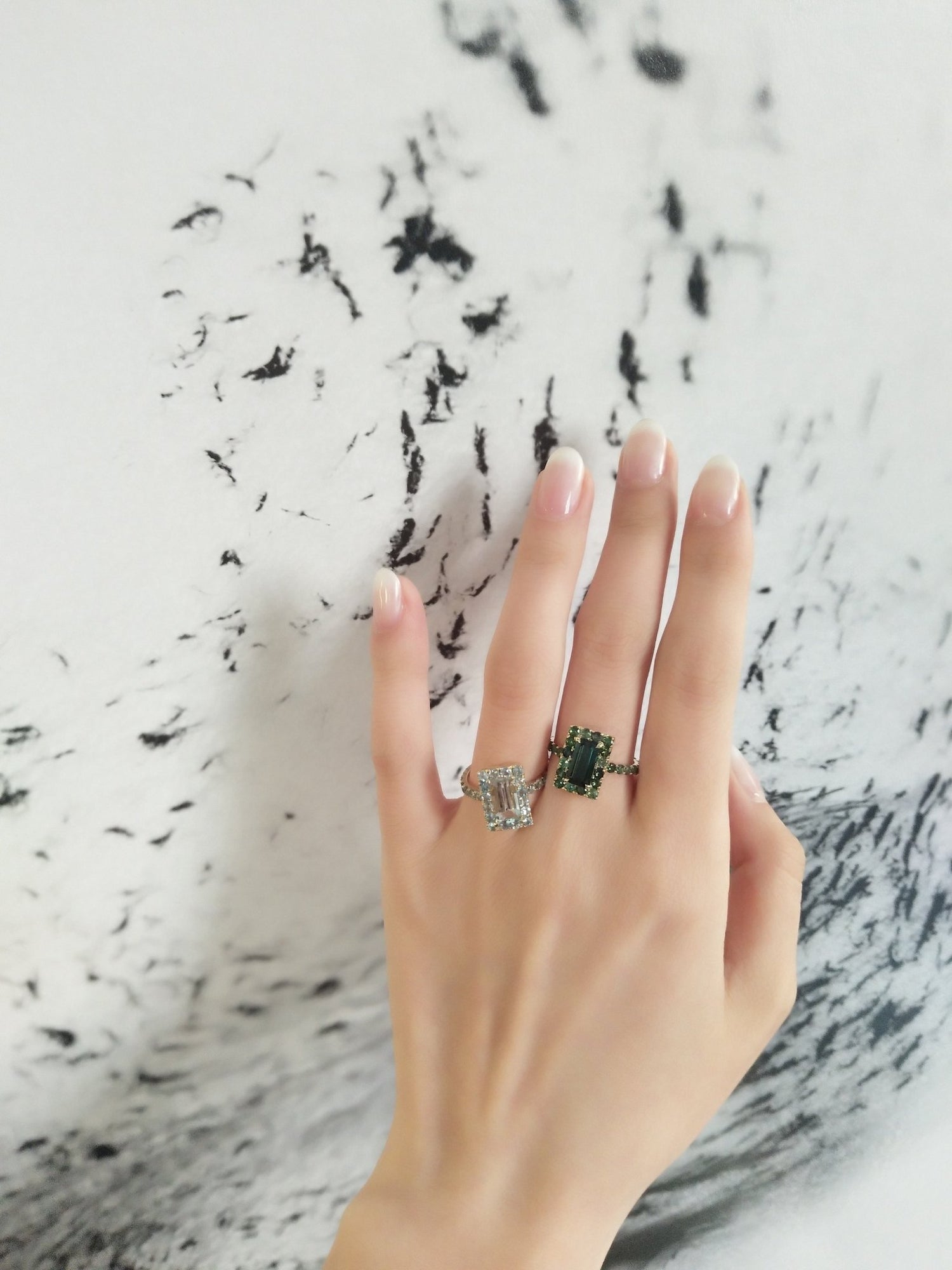 Tourmaline Moss Green Candy Ring