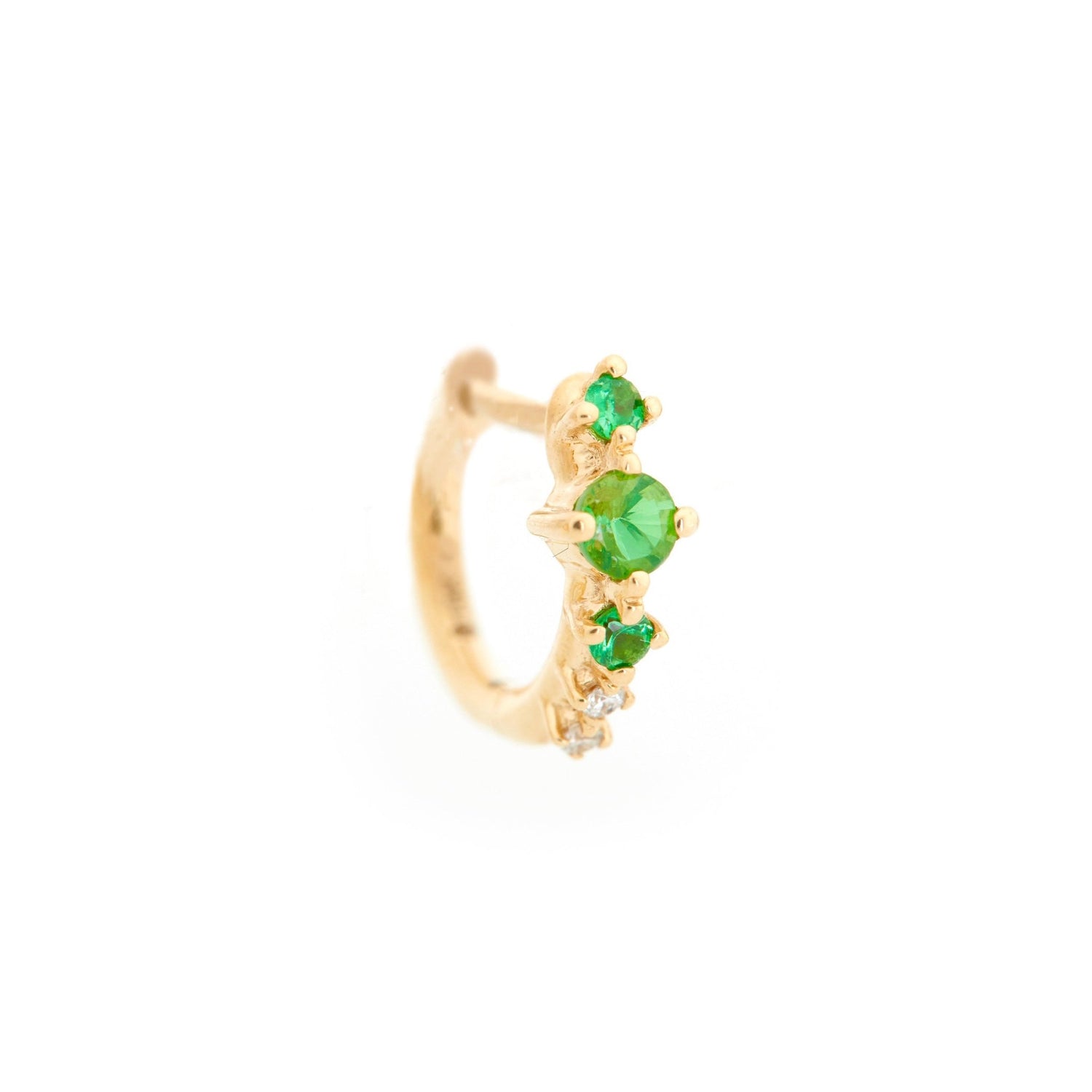 Gemstones & Diamond Starburst Hoops