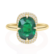 Tsavorite Aurora Ring 18K engagement ring