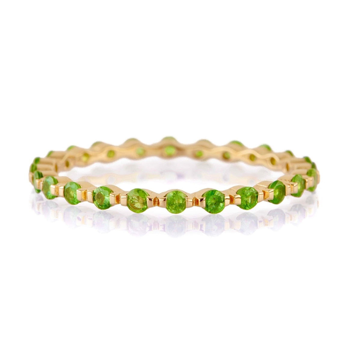 Tsavorite Infinity Ring