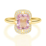 Unheated Pink Sapphire Aurora Ring