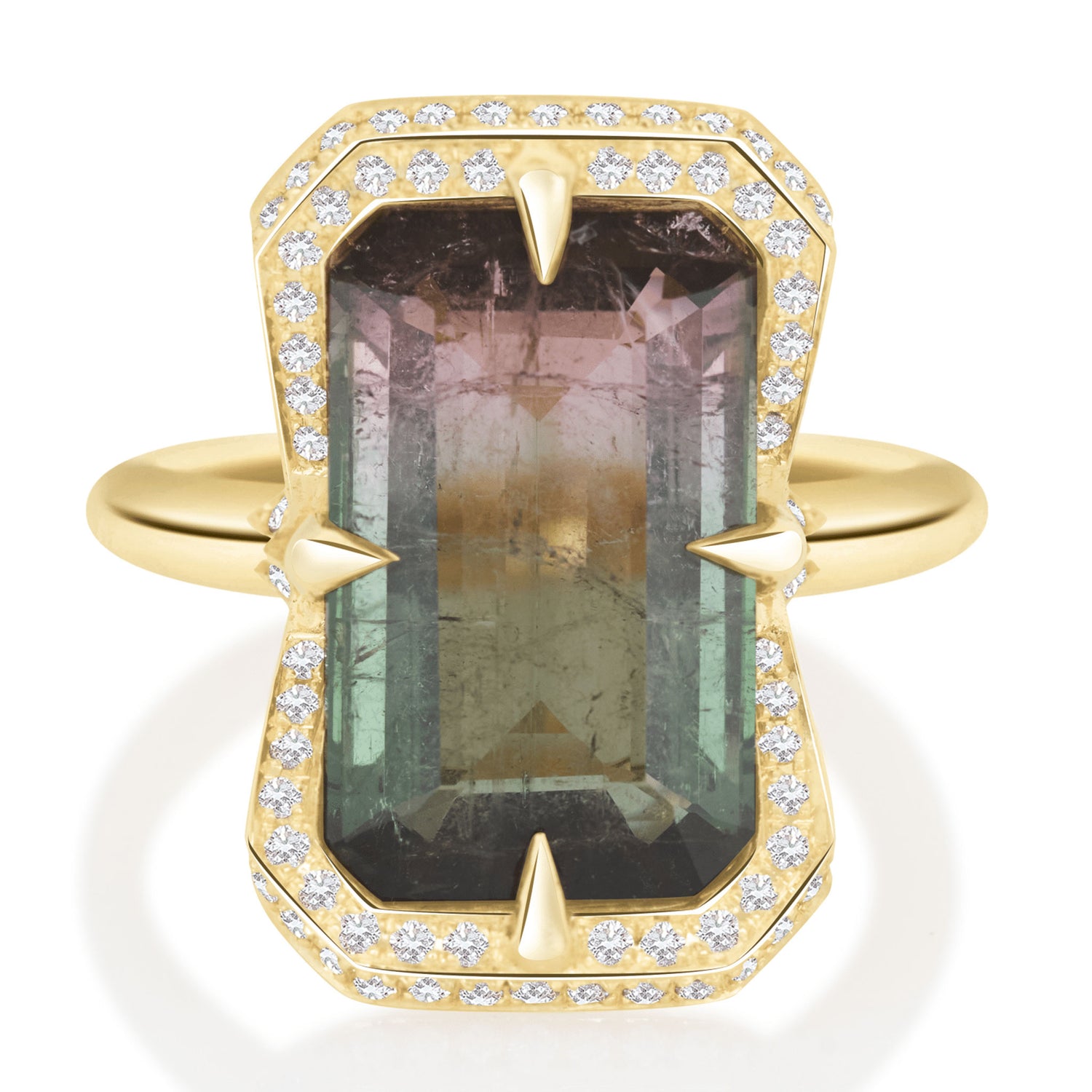 Watermelon Tourmaline Aurora Supreme Ring