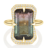 Watermelon Tourmaline Aurora Supreme Ring