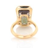 Watermelon Tourmaline Aurora Supreme Ring 18K engagement ring 2
